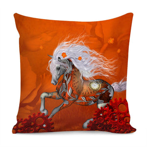 Wonderful Steampunk Horse Pillow Cover