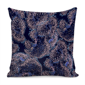 Glowing Coral Pattern Pillow Cover