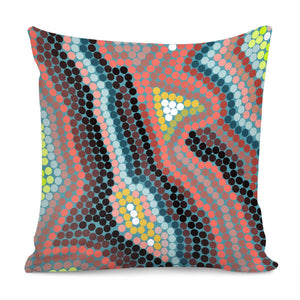 Mosaic Circles Pillow Cover