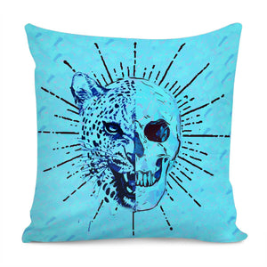 Animals And Skull Pillow Cover