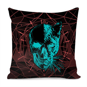 Animals And Skull Pillow Cover