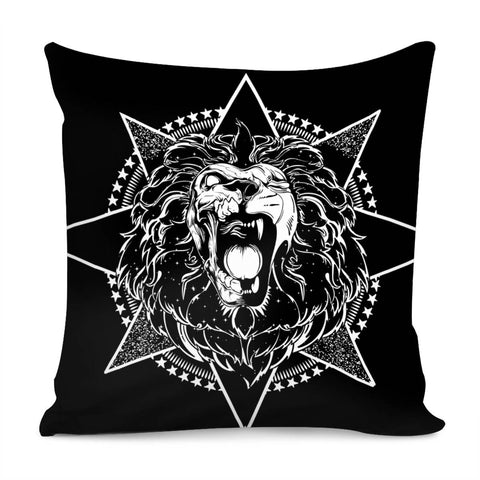 Image of Lion And Skull Pillow Cover