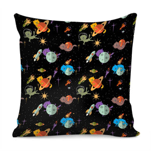 Planet Cat Pillow Cover