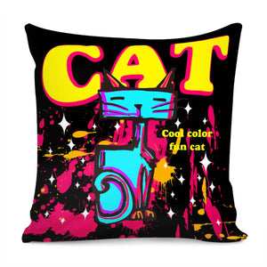 Fun Cat Pillow Cover