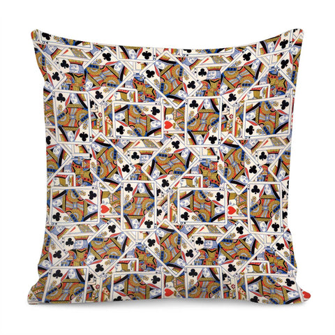 Image of Playing Cards Pattern Pillow Cover