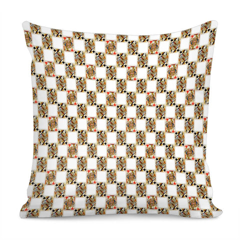 Image of Queen Of Spades And Jack Of Hearts Pillow Cover