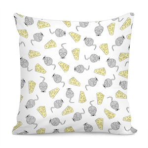 Mice Love Cheese Pillow Cover