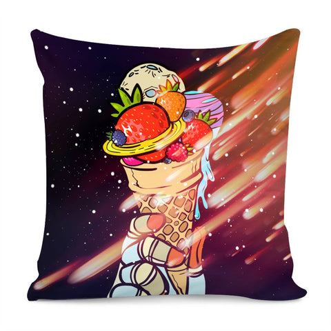 Image of Strawberry Ice Cream Pillow Cover