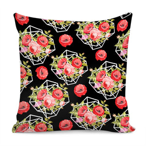 Poppy Flower Pillow Cover