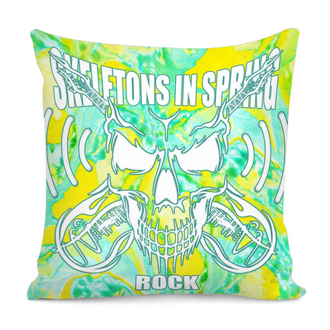 Image of Dk 00105 Skeleton Pillow Cover