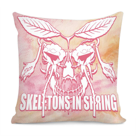 Image of Dk 00107 Skeleton Pillow Cover