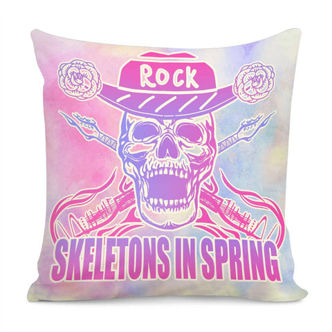 Image of Dk 00109 Skeleton Pillow Cover