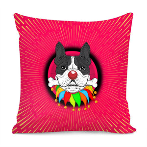 Clown And Animal Pillow Cover