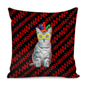 Clown And Animal Pillow Cover