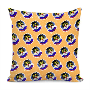 Clown And Animal Pillow Cover