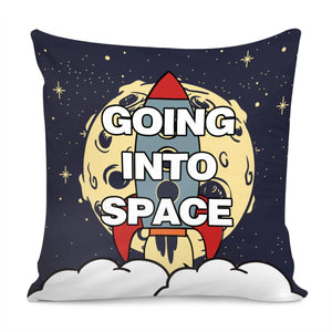 Fun Cartoon Rocket Pillow Cover