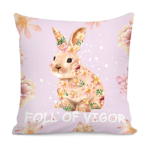 Di00156 Rabbit Pillow Cover