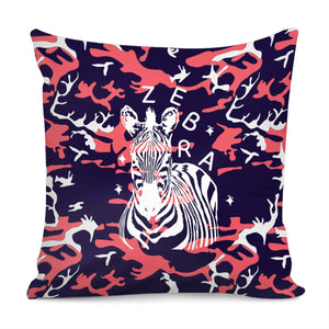 Zebras And Stars And Camouflage And Animals And Textures Pillow Cover