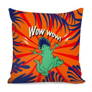 Cartoon Dinosaur Pillow Cover