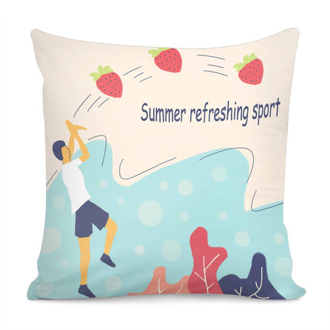 Image of Dk 020 095 Strawberry Pillow Cover