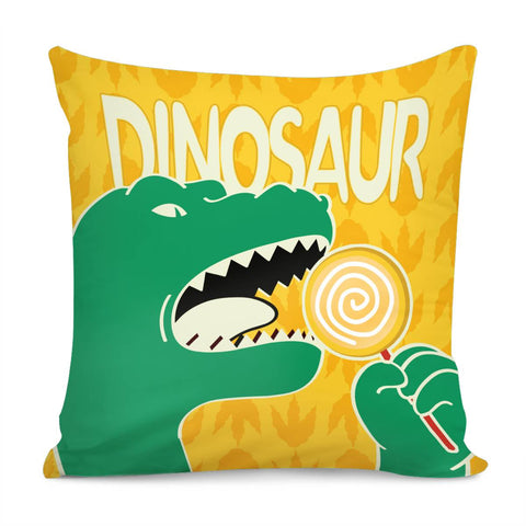 Image of Cartoon Dinosa Pillow Cover