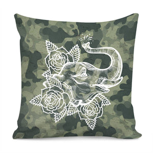 Elephant Pillow Cover