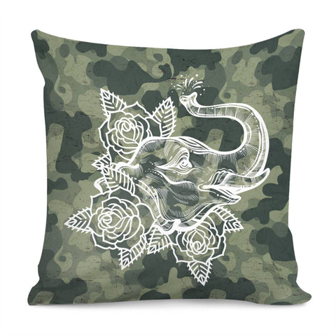 Image of Elephant Pillow Cover