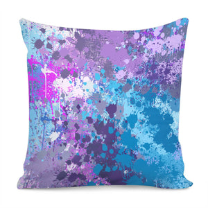 Blue Blots Pillow Cover