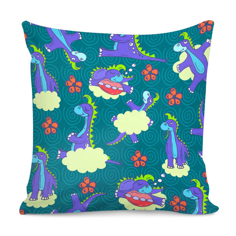 Image of Cartoon Dinosa Pillow Cover