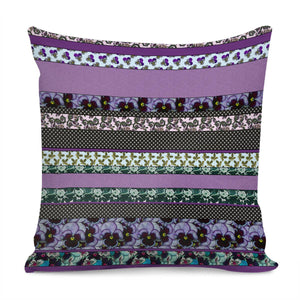 Flower Stripes Pillow Cover