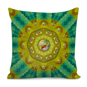 Mandala In Peace And Feathers Pillow Cover