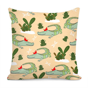 Fun Crocodile Pillow Cover