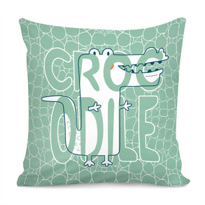 Fun Crocodile Pillow Cover