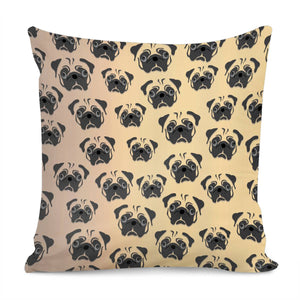 Pugs All Over Pillow Cover