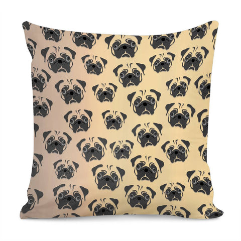 Image of Pugs All Over Pillow Cover