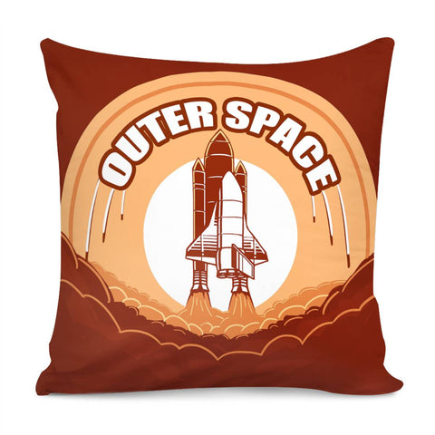 Image of Dk 022 102  Rocket Pillow Cover