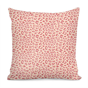 Living Coral White Leopard Print Pillow Cover