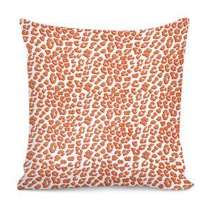 Living Coral Leopard Print Pillow Cover