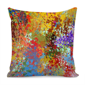 Multicolored Blots Pillow Cover