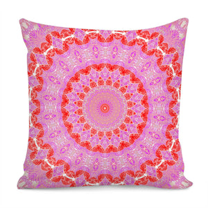 Pink Mandala Pillow Cover