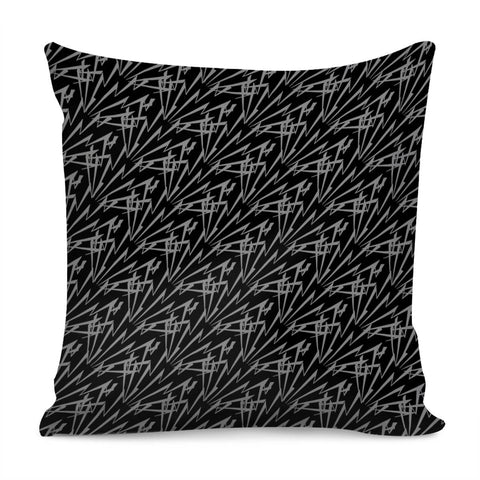 Image of Gray Zigzag Pillow Cover