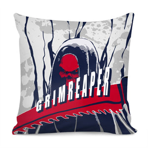 Death And Font And Blood And Skull Pillow Cover