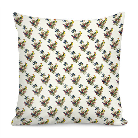 Image of Flowers And Birds 2 Pillow Cover