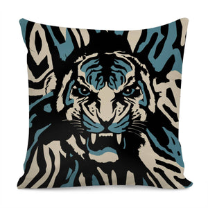 Tiger And Animal Textures And Animals Pillow Cover