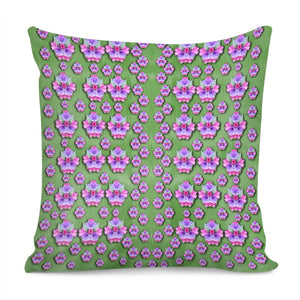 Fantasy Flowers Dancing In The Green Spring Pillow Cover