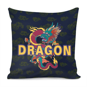 Chinese Dragon Pillow Cover