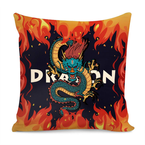 Image of Chinese Dragon Pillow Cover