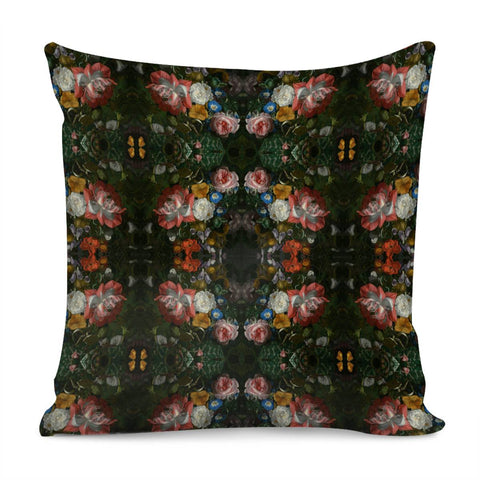 Image of Dutch Flower Garlands Pillow Cover