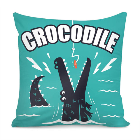 Image of Crocodile Pillow Cover