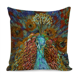 Magic Peacock Pillow Cover